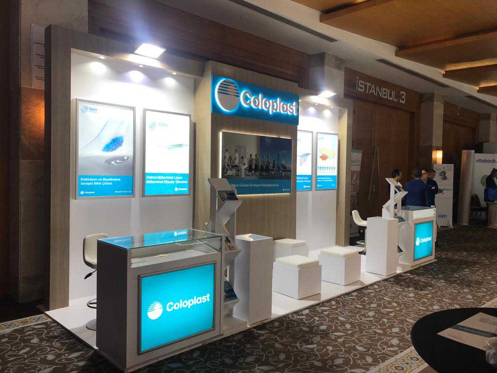 Coloplast 24m2 Medical Congress Booth